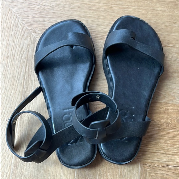 WConcept Black Leather Sandals, 37 - Picture 13 of 17